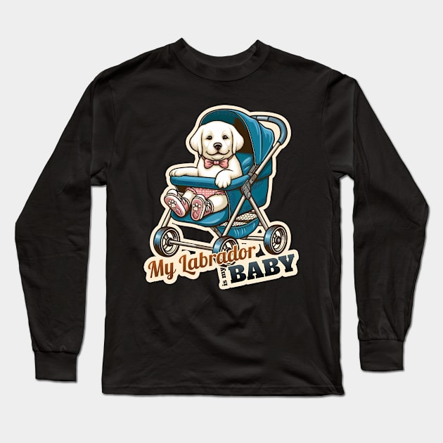 Baby Labrador Retriever Long Sleeve T-Shirt by k9-tee